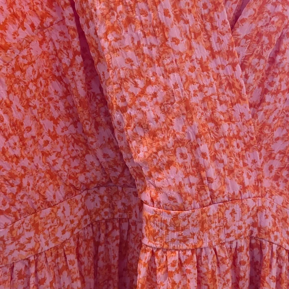 Rachel Zoe Pink Floral Ruffle Dress - Picture 4 of 5